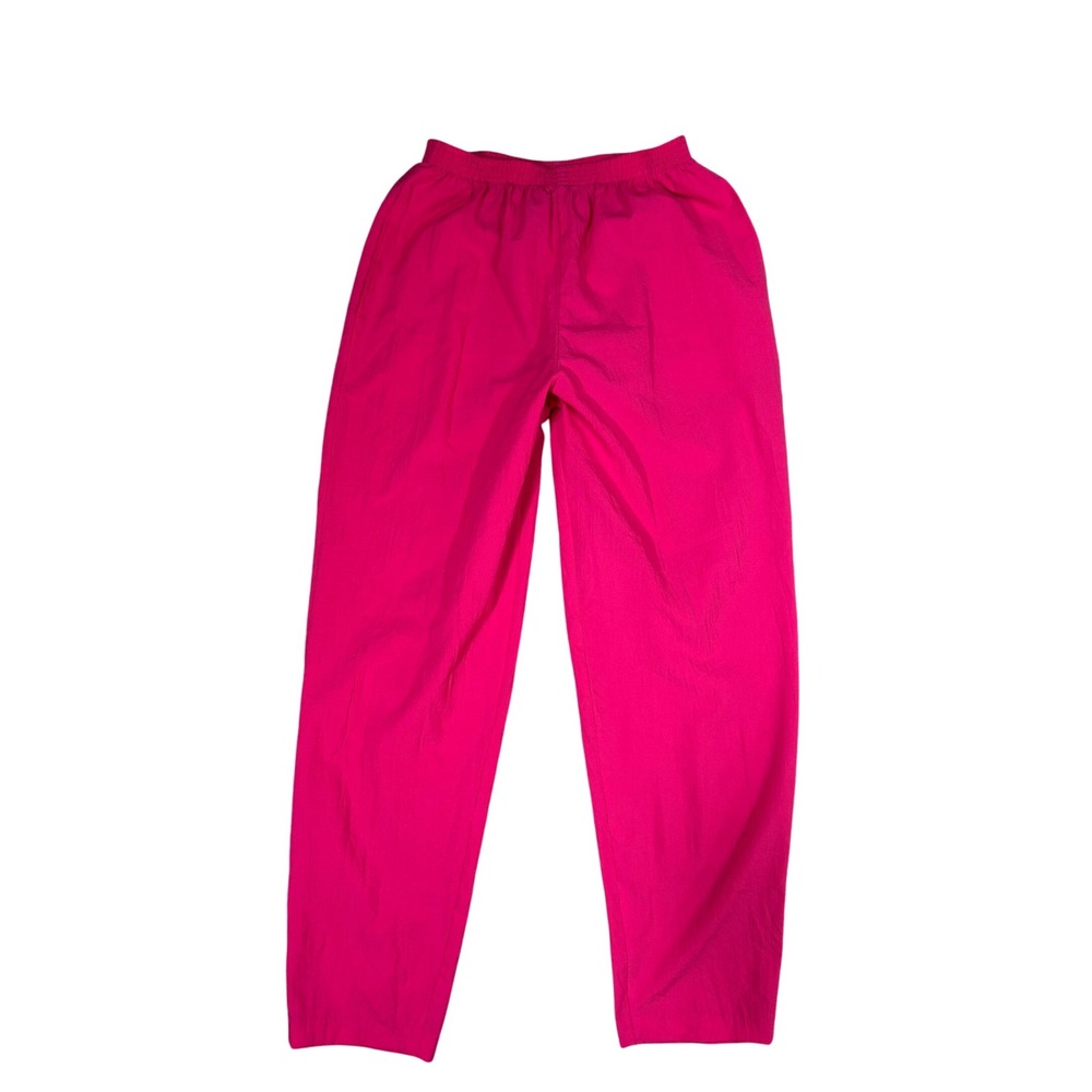 Teddi Sport Vintage‎ Bright Pink Athletic Pants Small Joggers Retro Workout S